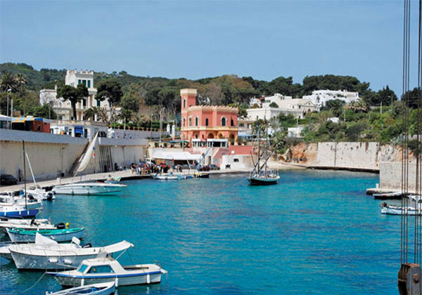 Barche ormeggiate nel Porto di Tricase, Lecce.