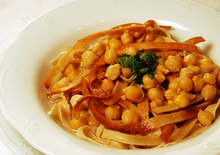 "Ciceri e Tria" piatto tipico della cucina tradizionale leccese.