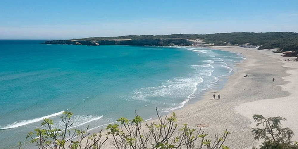 Bellissima baia per raggiungere la spiaggia si attraversa un meraviglioso bosco, "Torre dell'Orso", Melendugno, Lecce.