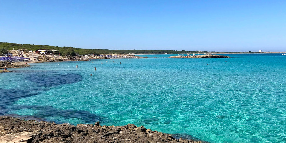 Il mare di "Punta della Suina", Gallipoli, Lecce.