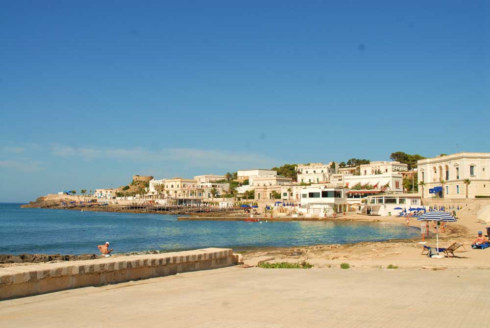 La spiaggia a Santa Maria di Leuca.