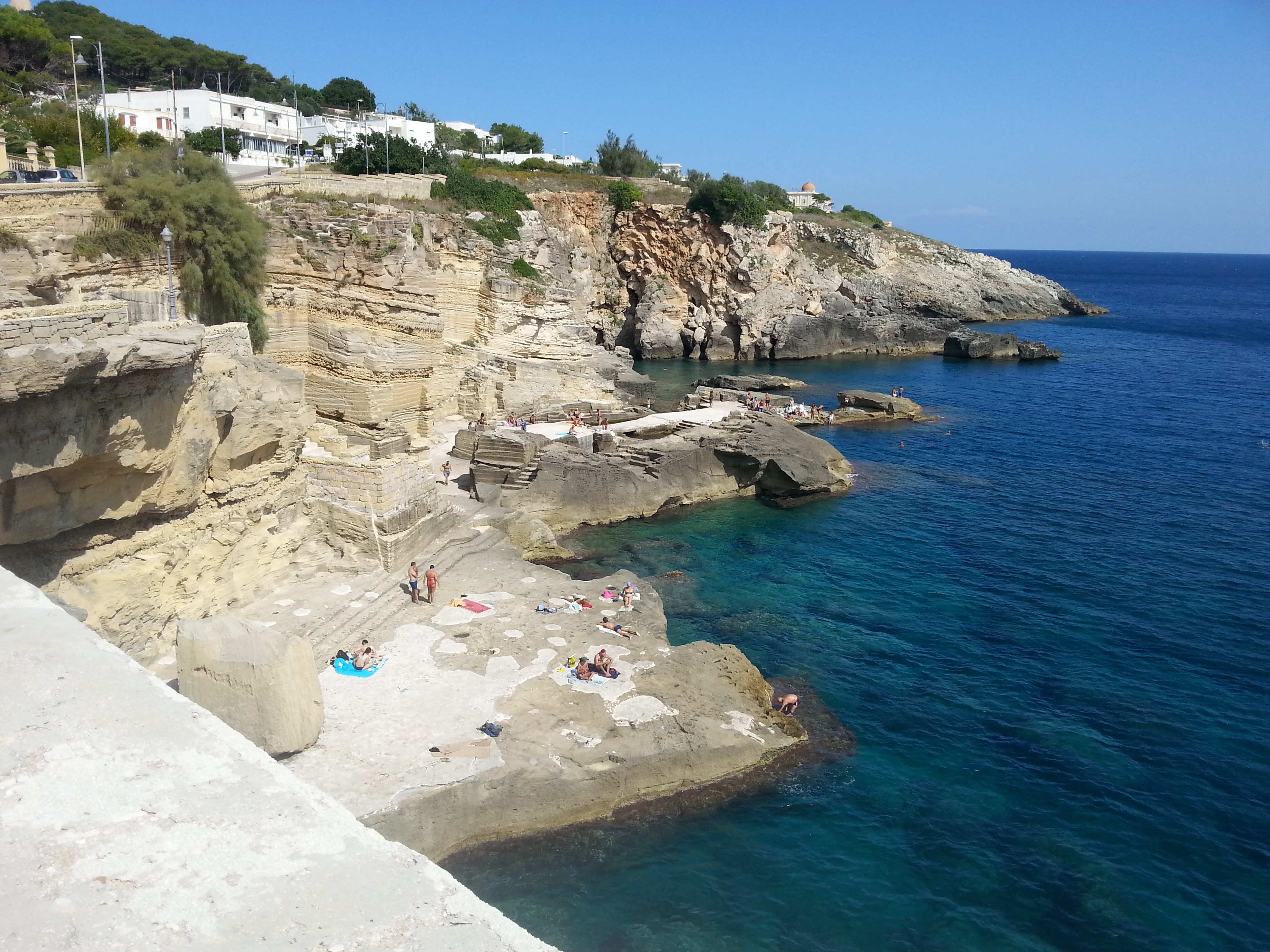 La cala delle Fontanelle a soli 700 metri dal centro di Santa Cesarea Terme, Salento, Lecce.