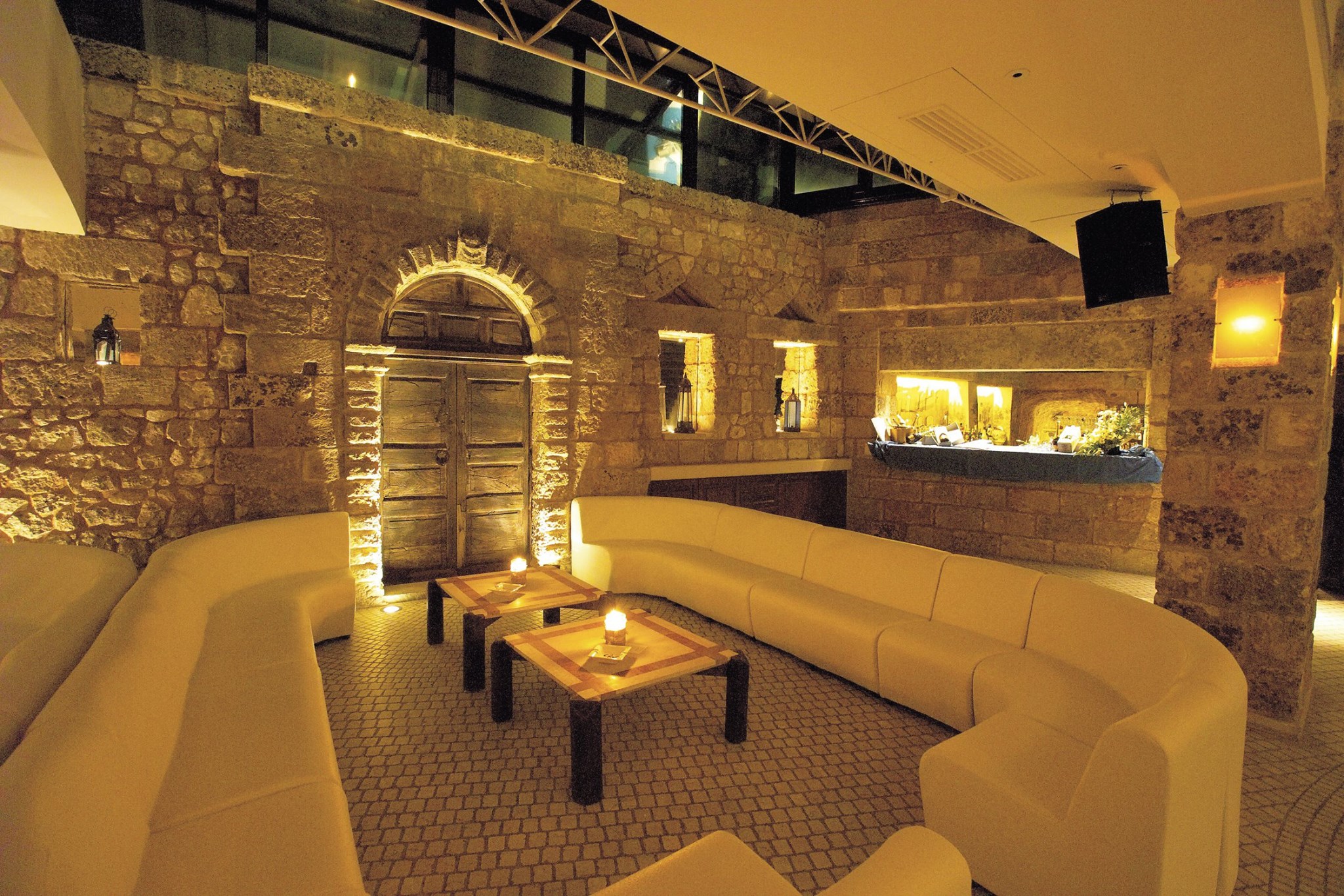 Salottino del "Gibò Luxury Club", Località Ciolo, Gagliano del Capo, Salento, Lecce.