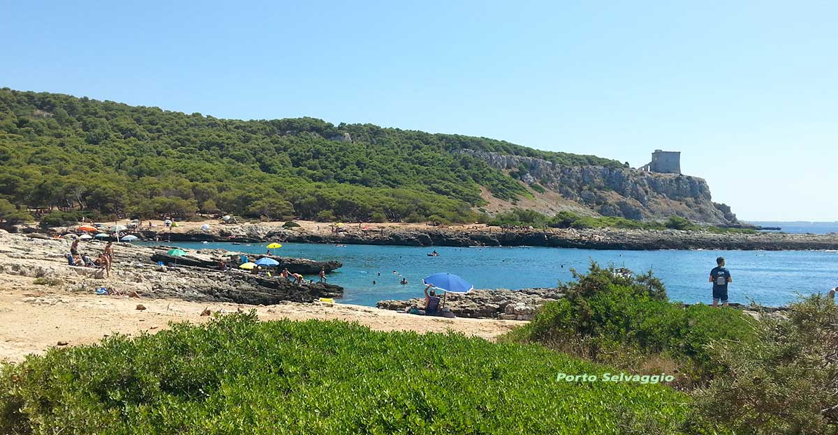 La baia di Porto Selvaggio.